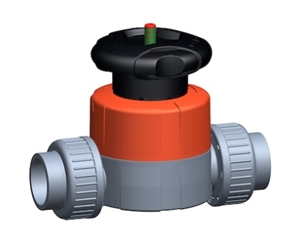 514隔膜閥,ABS 帶膠粘承插端 公制 +GF+隔膜閥
